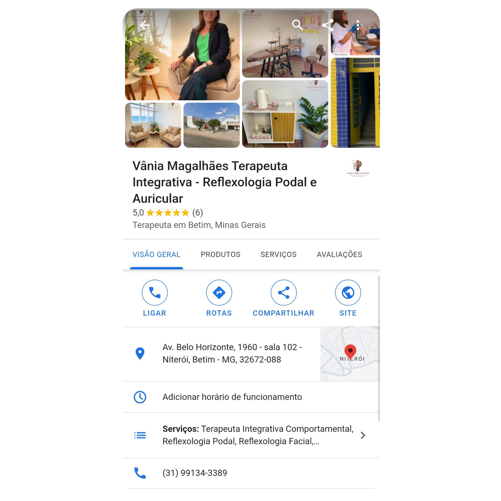 Web sites Tecnology - Perfil de empresa no google
